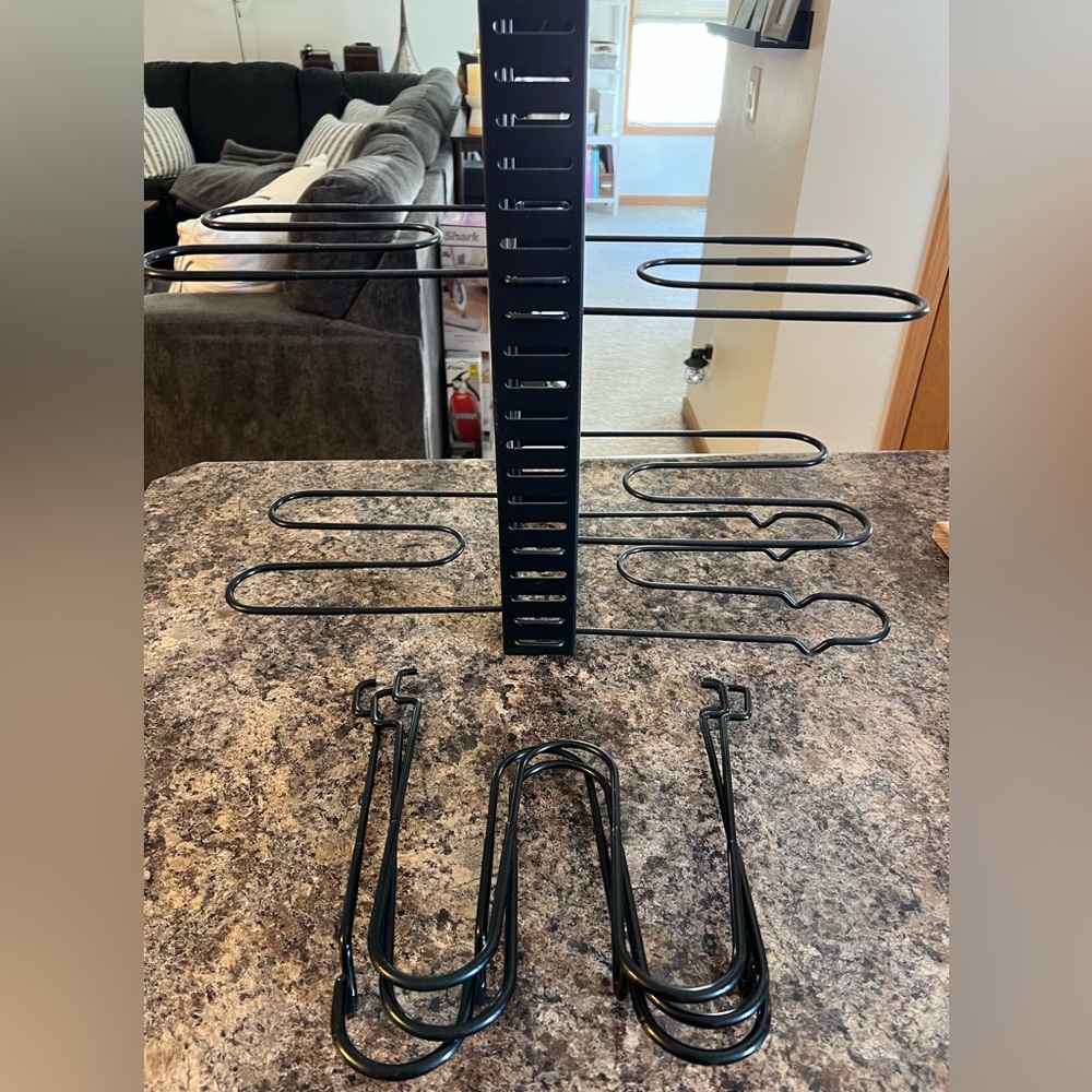 Black Metal Pan Organizer